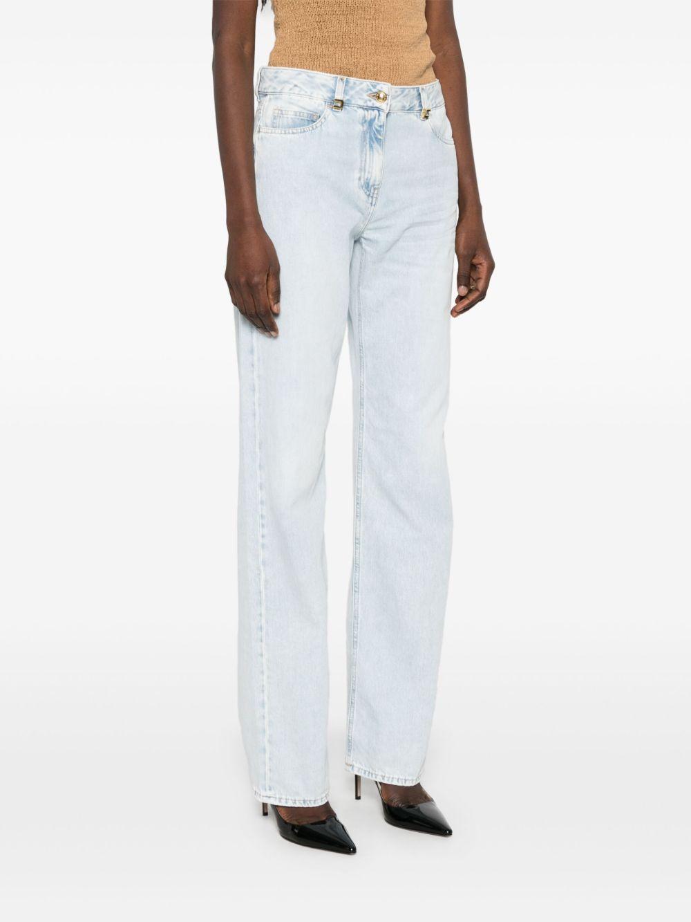 Jeans a palazzo con dettagli logo