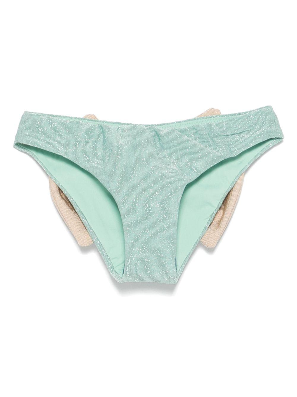 Slip madame glitter  verde acqua MAD0001 01161H MC2 SAINT BARTH KIDS 