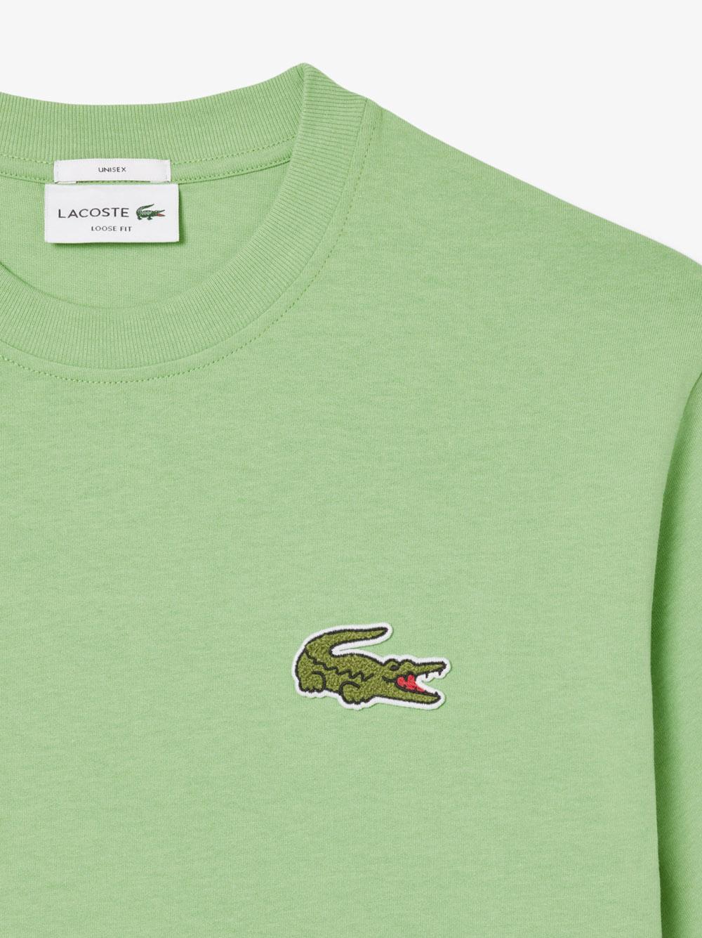 T-shirt verde big logo TH2745 TTF LACOSTE 