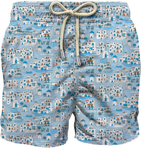 Boxer mare in poliestere riciclato con stampa LIG0003 08237L MC2 SAINT BARTH 