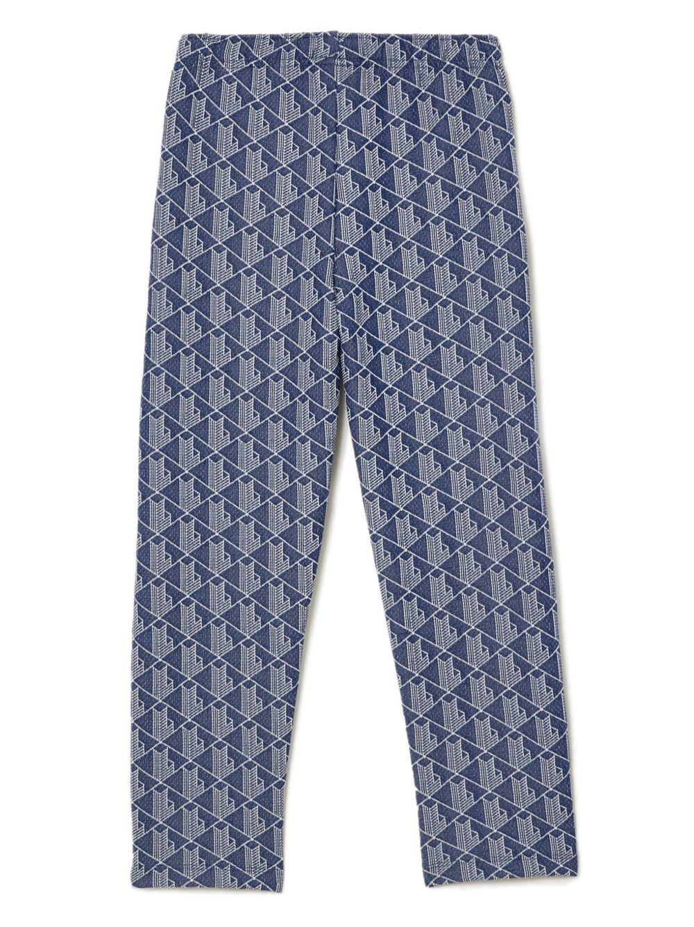 Pantatuta celeste logo all-over XJ1232 HGI LACOSTE KIDS 