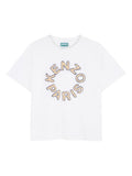 T-shirt in cotone con logo circolare