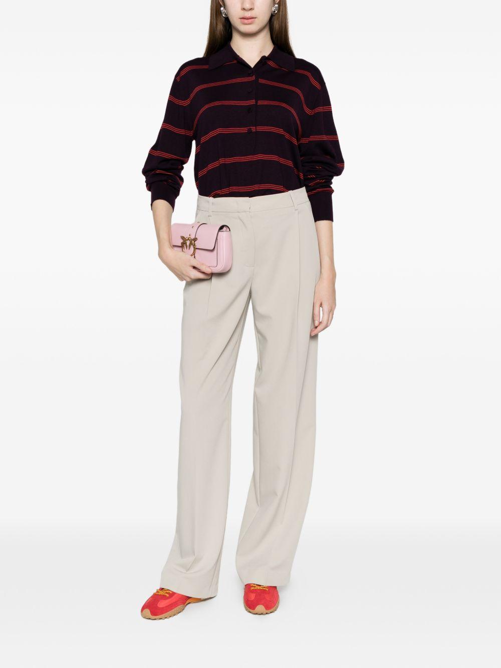 Pantaloni in jersey con pieghe 106607A18E I18 PINKO 