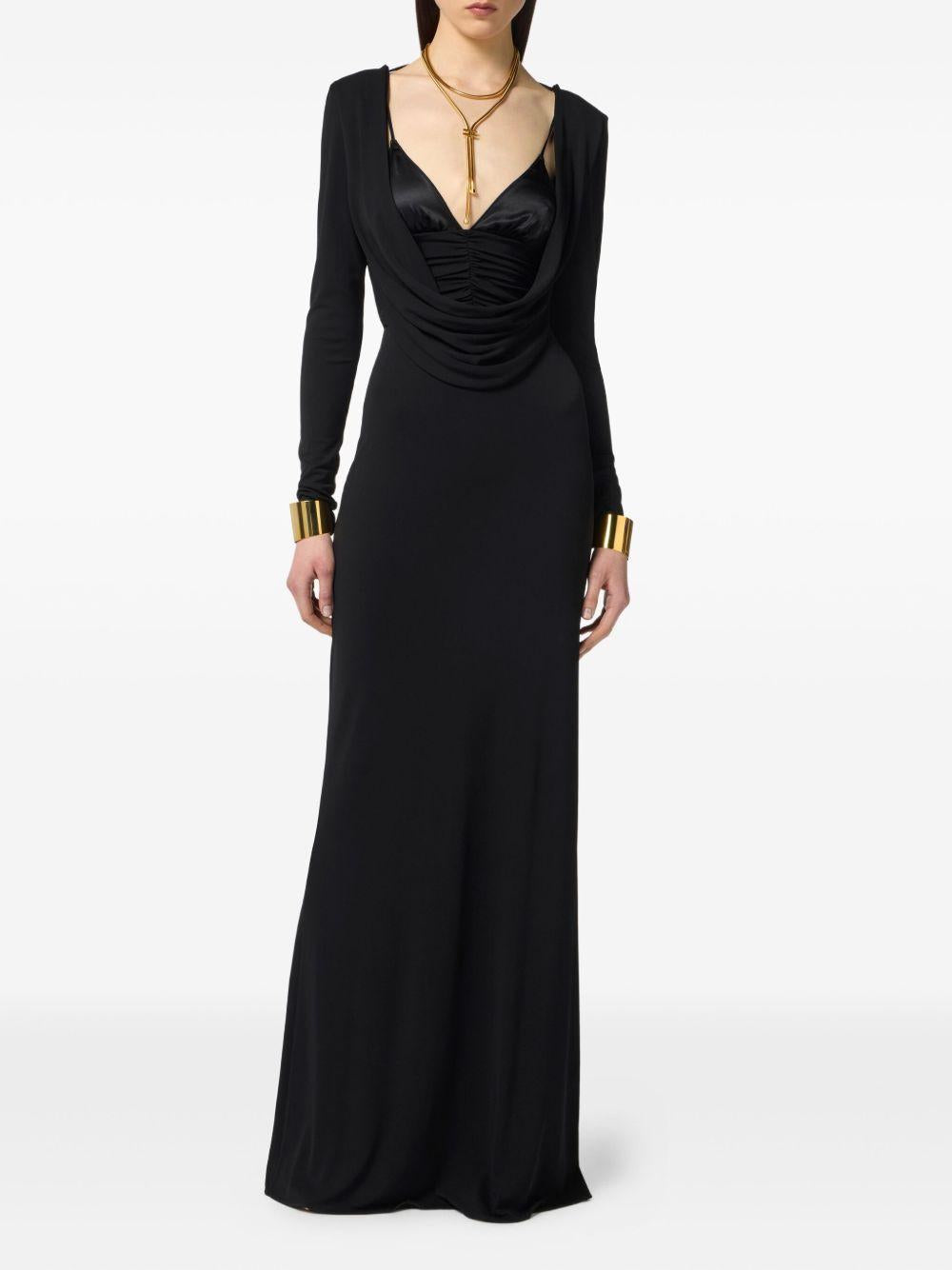 Abito Lungo Drappeggiato ABR0356E2 110 ELISABETTA FRANCHI 