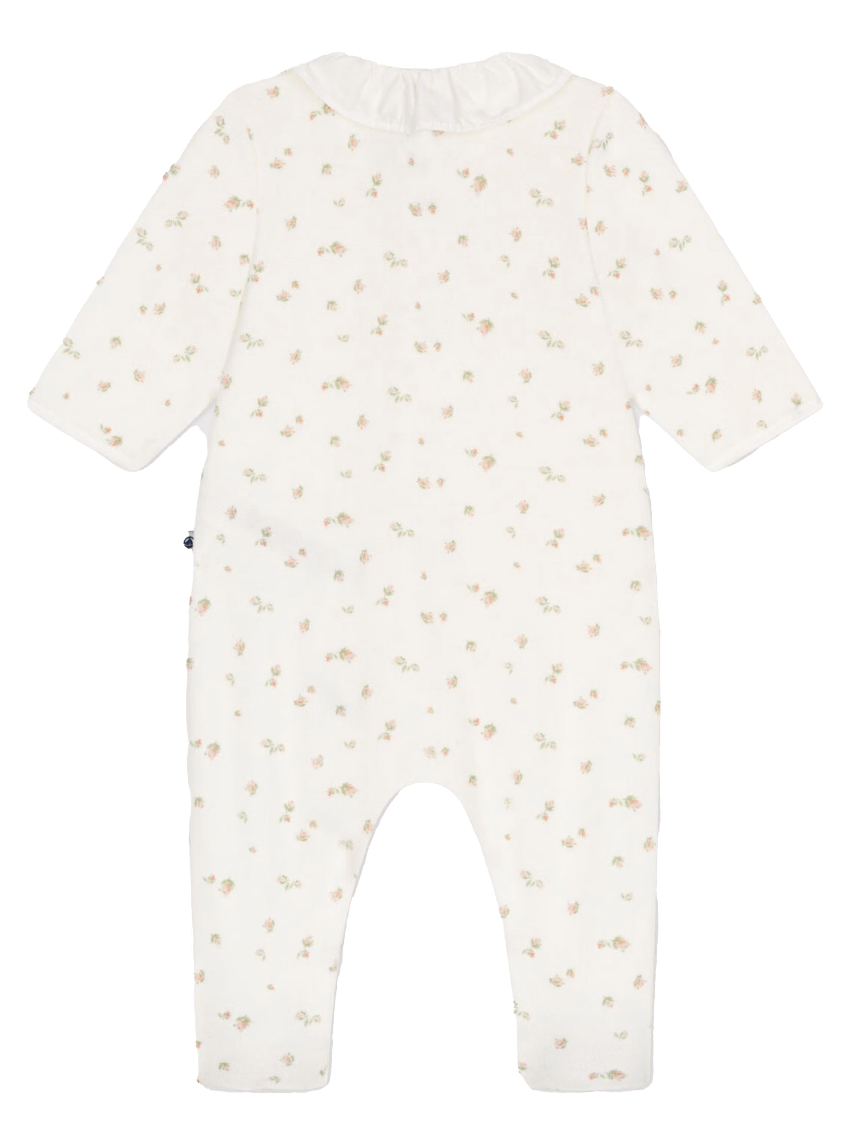 Tutina bianca fantasia floreale neonato A0AST 01 PETIT BATEAU KIDS 
