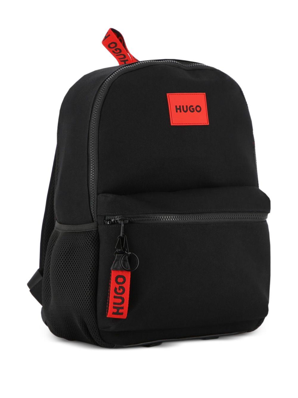Zaino con logo e dettaglio a contrasto G01173 09B HUGO KIDS 