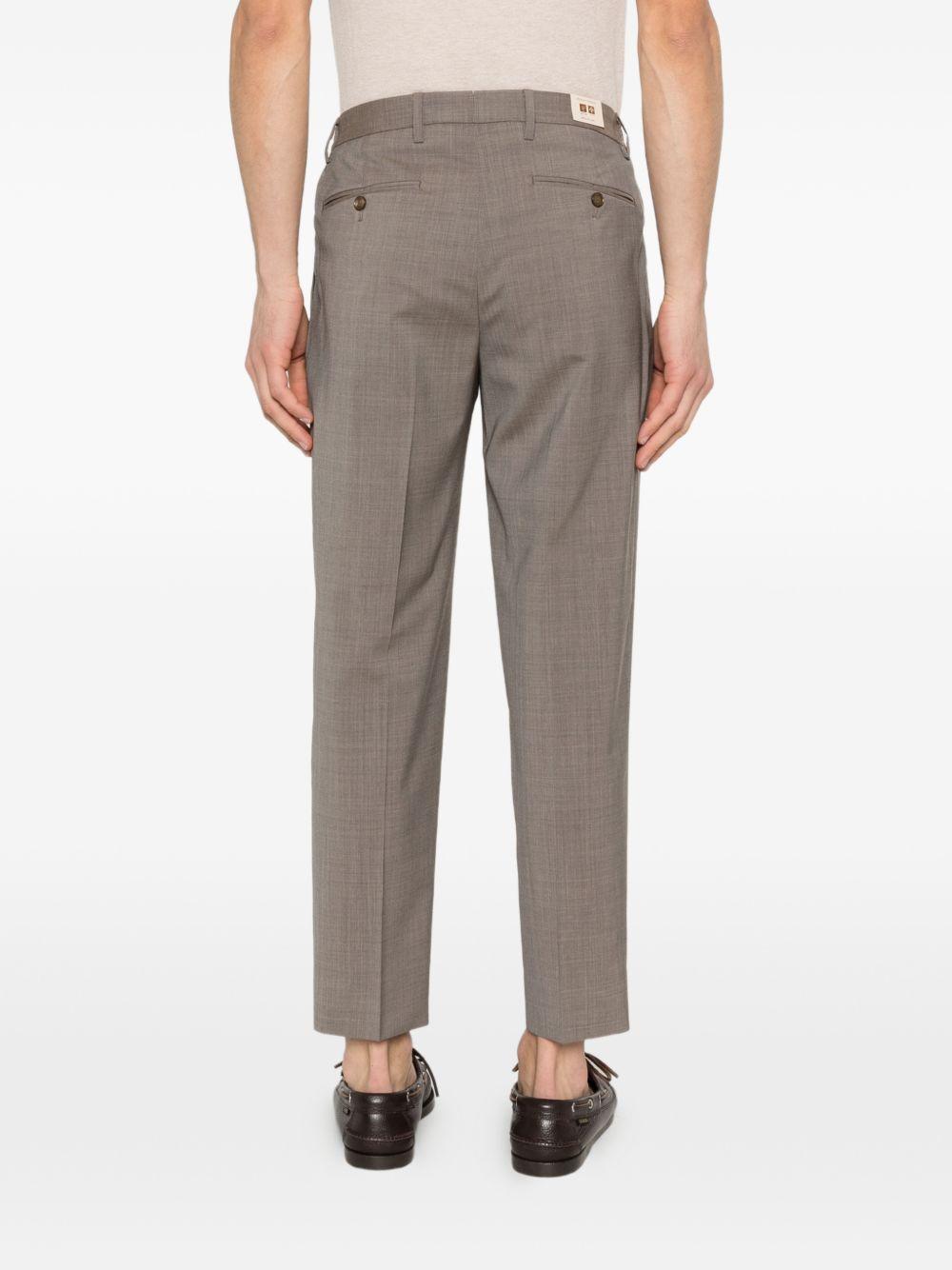 Pantaloni in lana vergine con pieghe PORTOBELLOS300082 00036 BRIGLIA 