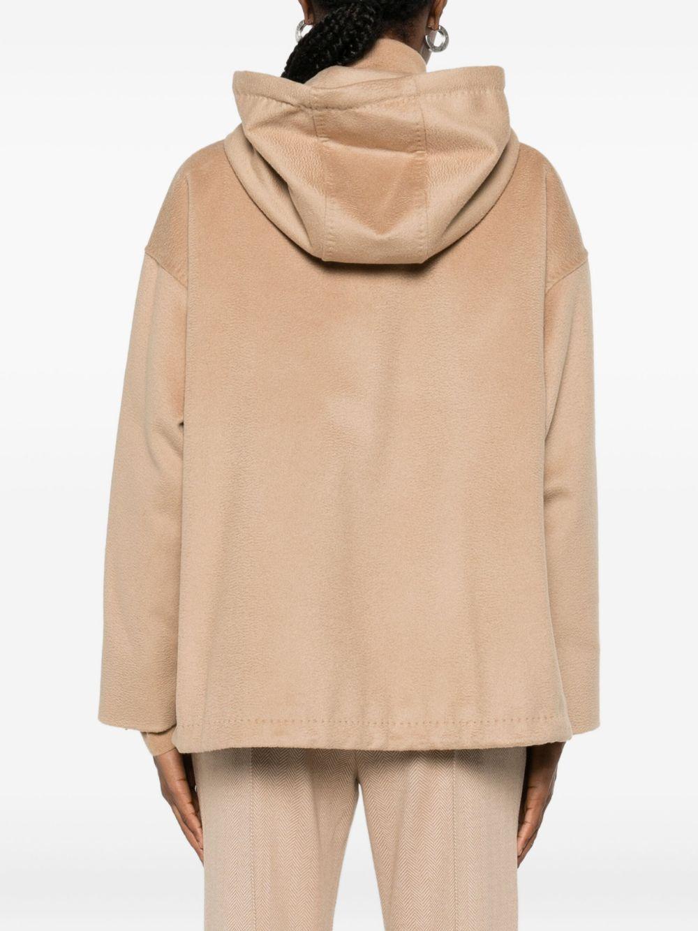 Cappotto cammello con cappuccio 2526036022600 006 MAX MARA STUDIO 