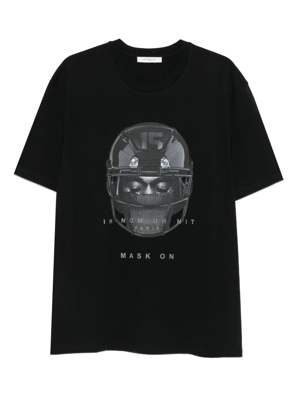T-shirt Nera con Grafica NUW25228 009 IH NOM UH NIT 