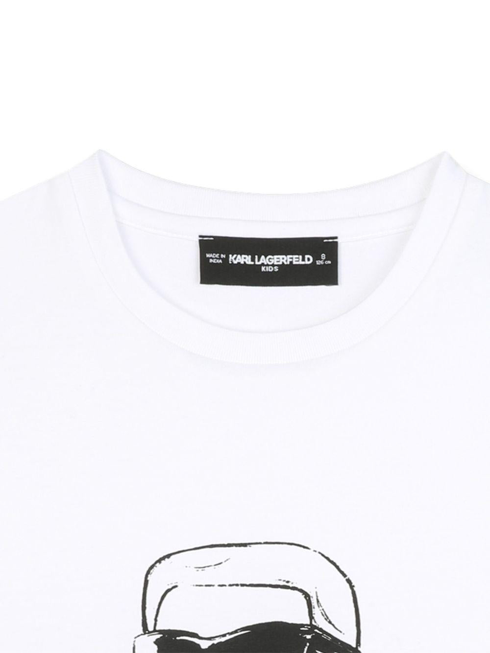 T-shirt con Stampa Ikonik Karl Z30957 10P KARL LAGERFELD KIDS 