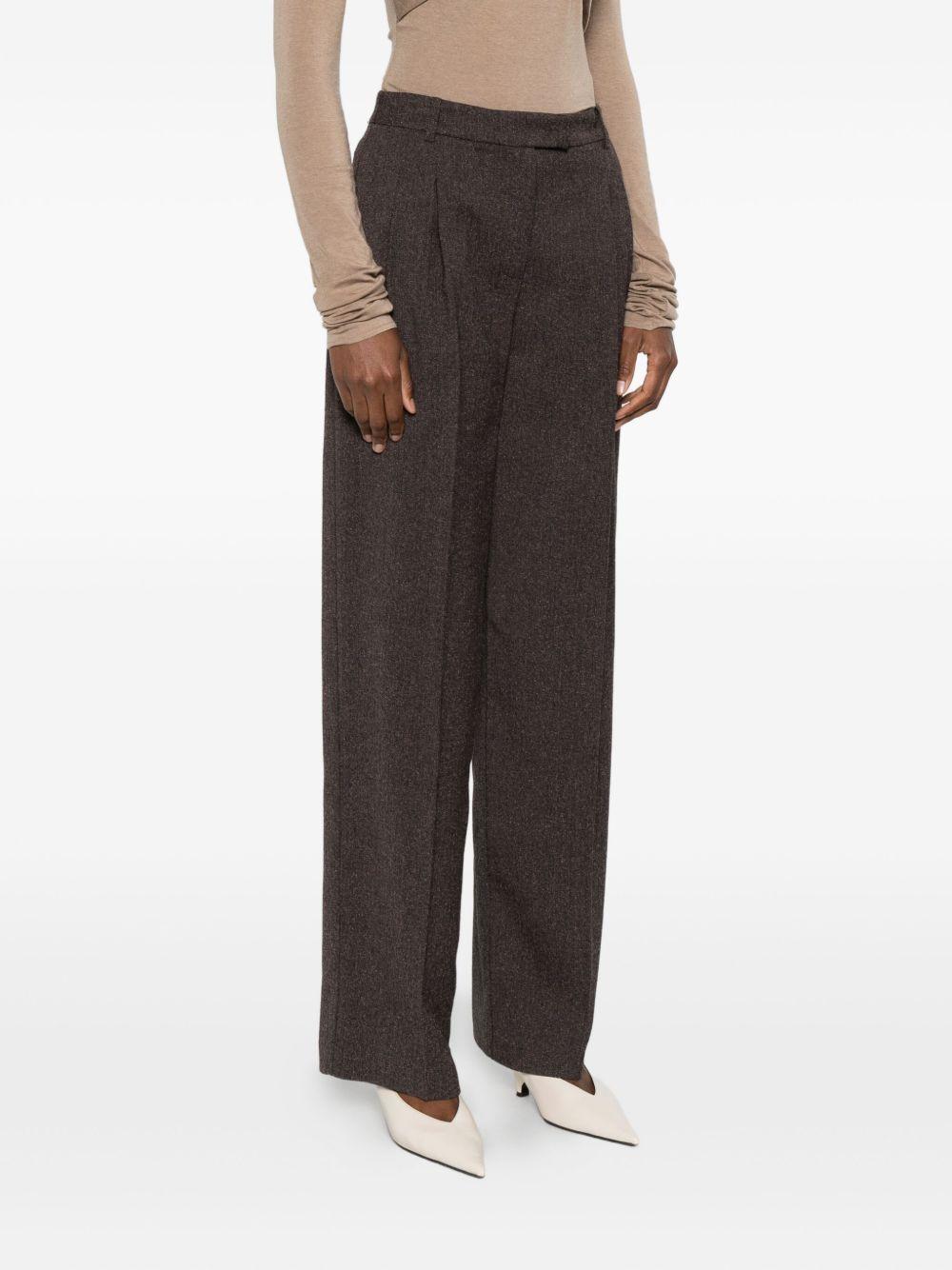 Pantaloni beige a gamba ampia 2P1700A646 FG48 PATRIZIA PEPE 