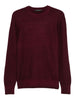 Burgundy crew neck sweater