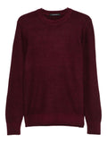 Burgundy crew neck sweater