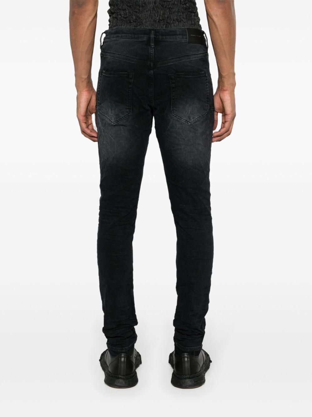 Jeans skinny in cotone elasticizzato destroyed P002BLR BLACKREPAIR PURPLE BRAND 