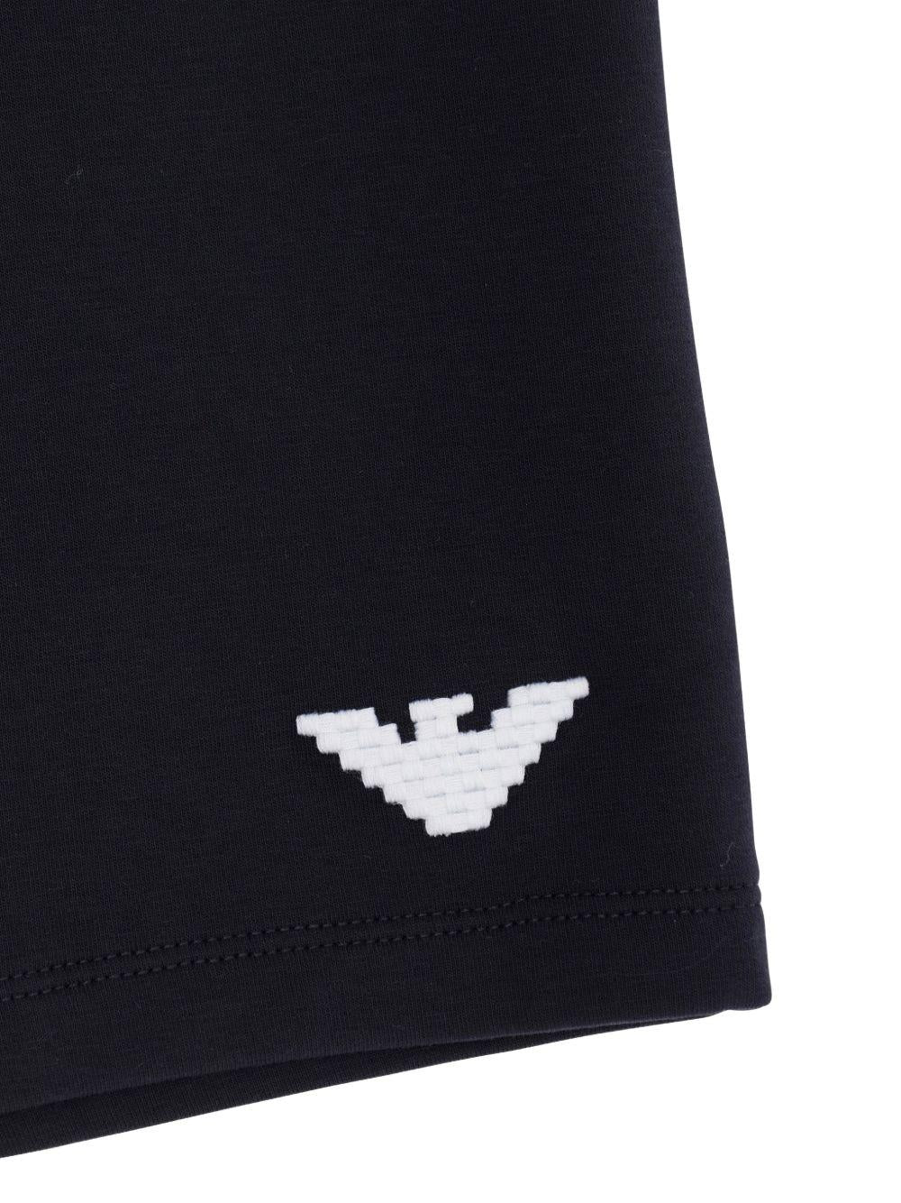 Shorts con fascia elastica a contrasto EB000909AF10126 UB118 EMPORIO ARMANI KIDS 