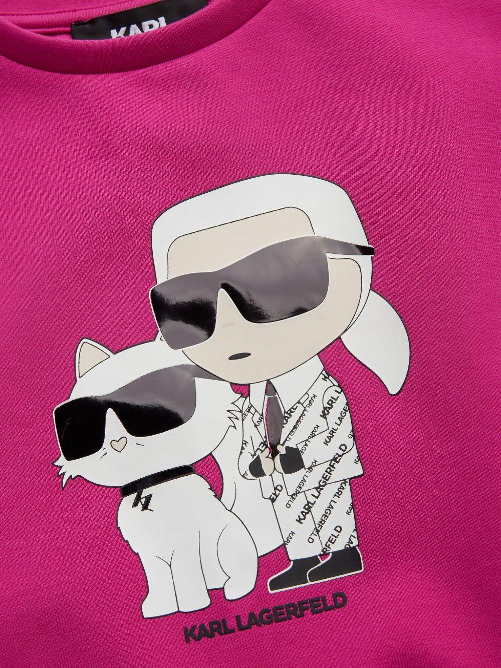 Felpa fucsia Karl cat