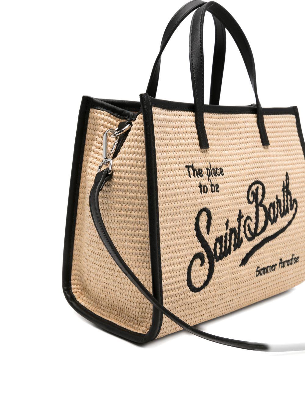 Borsa tote mini in paglia con tracolla VIVM001 00421L MC2 SAINT BARTH 