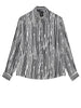 Camicia nera fantasia a righe
