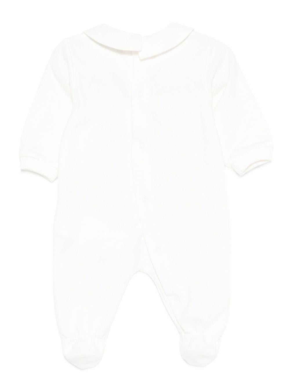 Tutina con Stampa Teddy e Colletto Peter Pan MUT04ILCA40 10063 MOSCHINO KIDS 