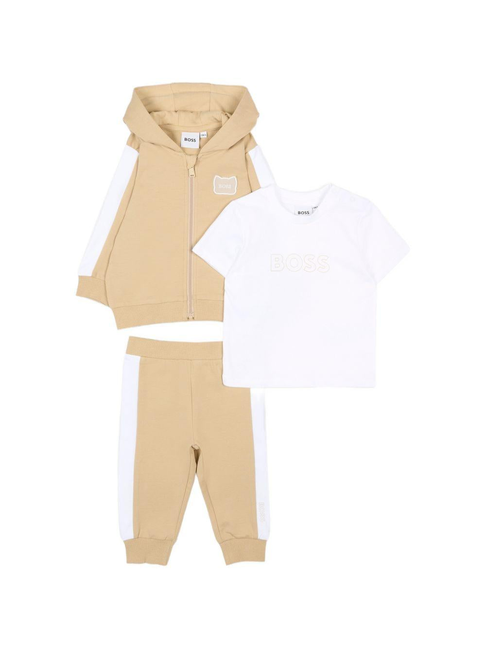 Completo sportivo con felpa con zip J53051 249 BOSS KIDSWEAR 