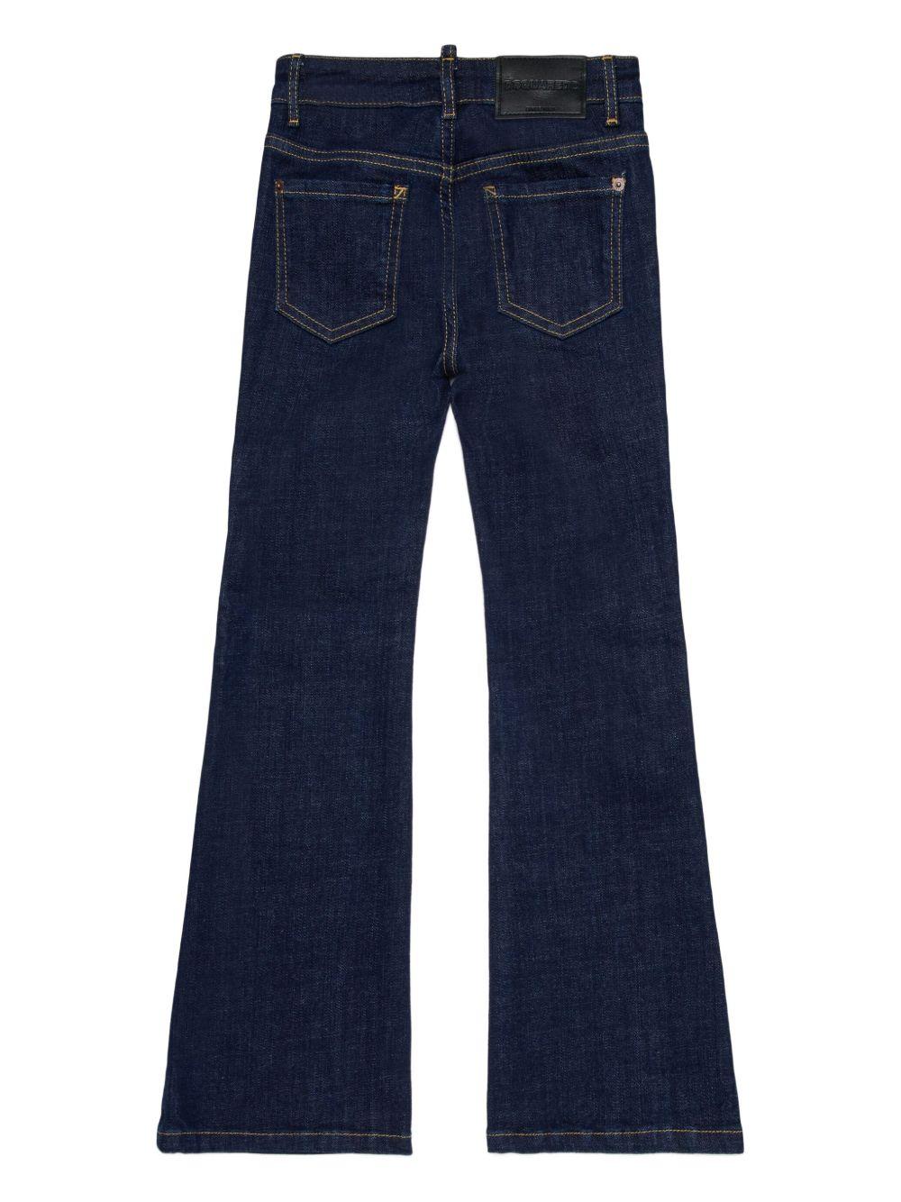 Jeans Svasati in Cotone DQ2633D0AAM DQ01 DSQUARED KIDS 