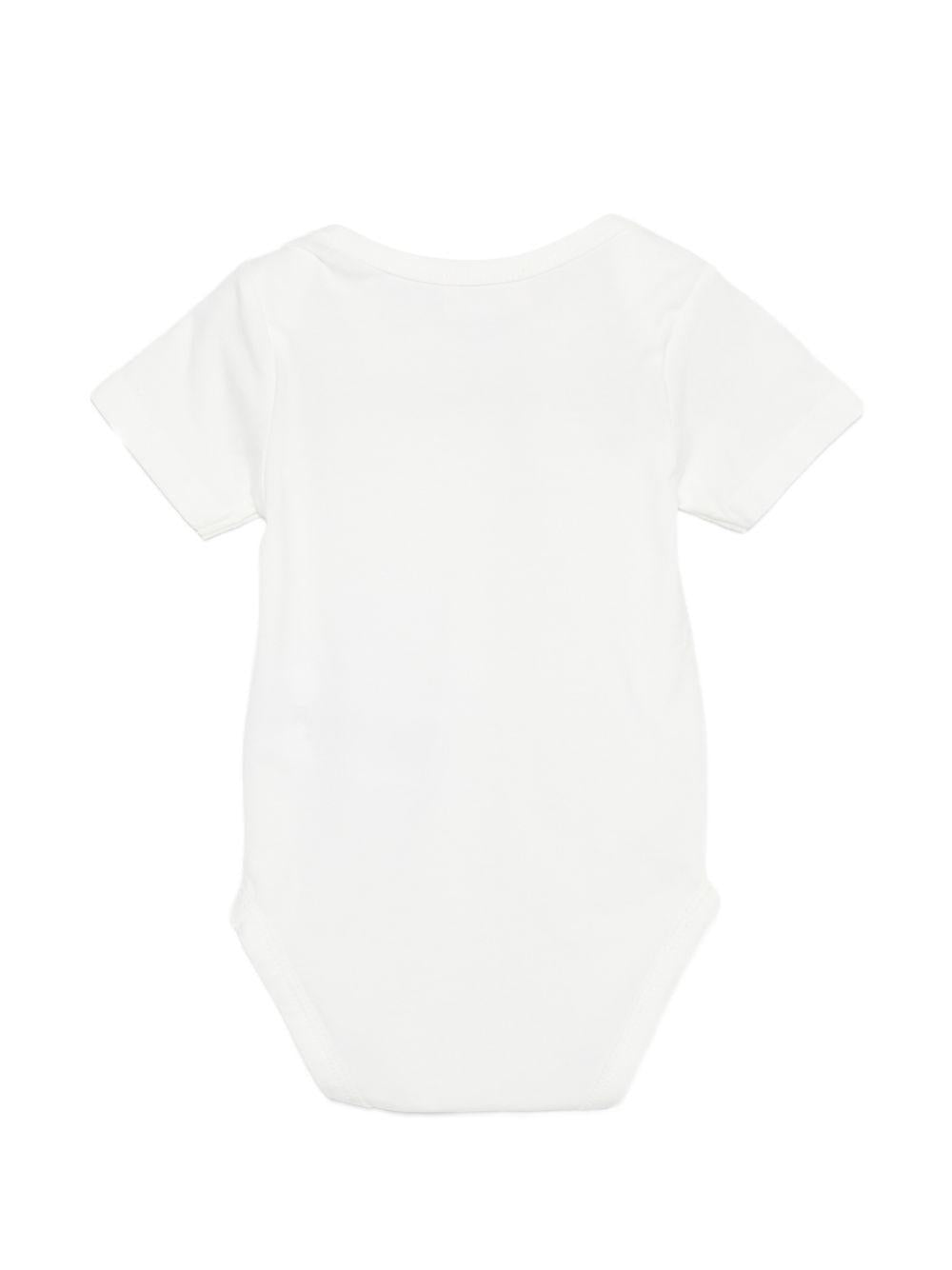 Body neonato manica corta con stampa E26014 BIANCO NANAN KIDS 