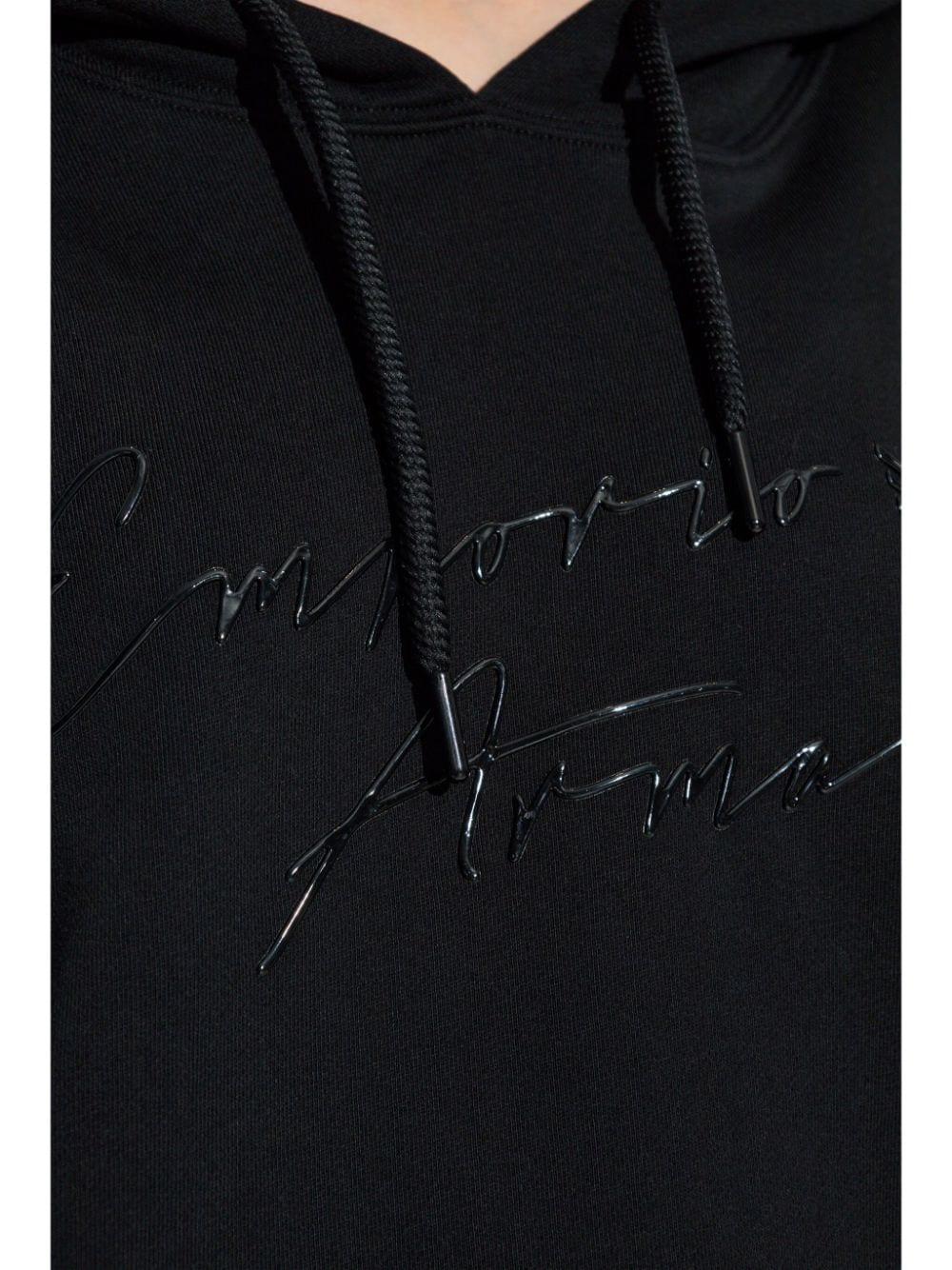 Felpa nera logo lucido 6D2M7F2J49Z 0999 EMPORIO ARMANI 