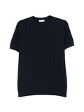 Maglia a maniche corte in cotone girocollo
