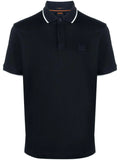 Polo passertip blu notte logo ricamo