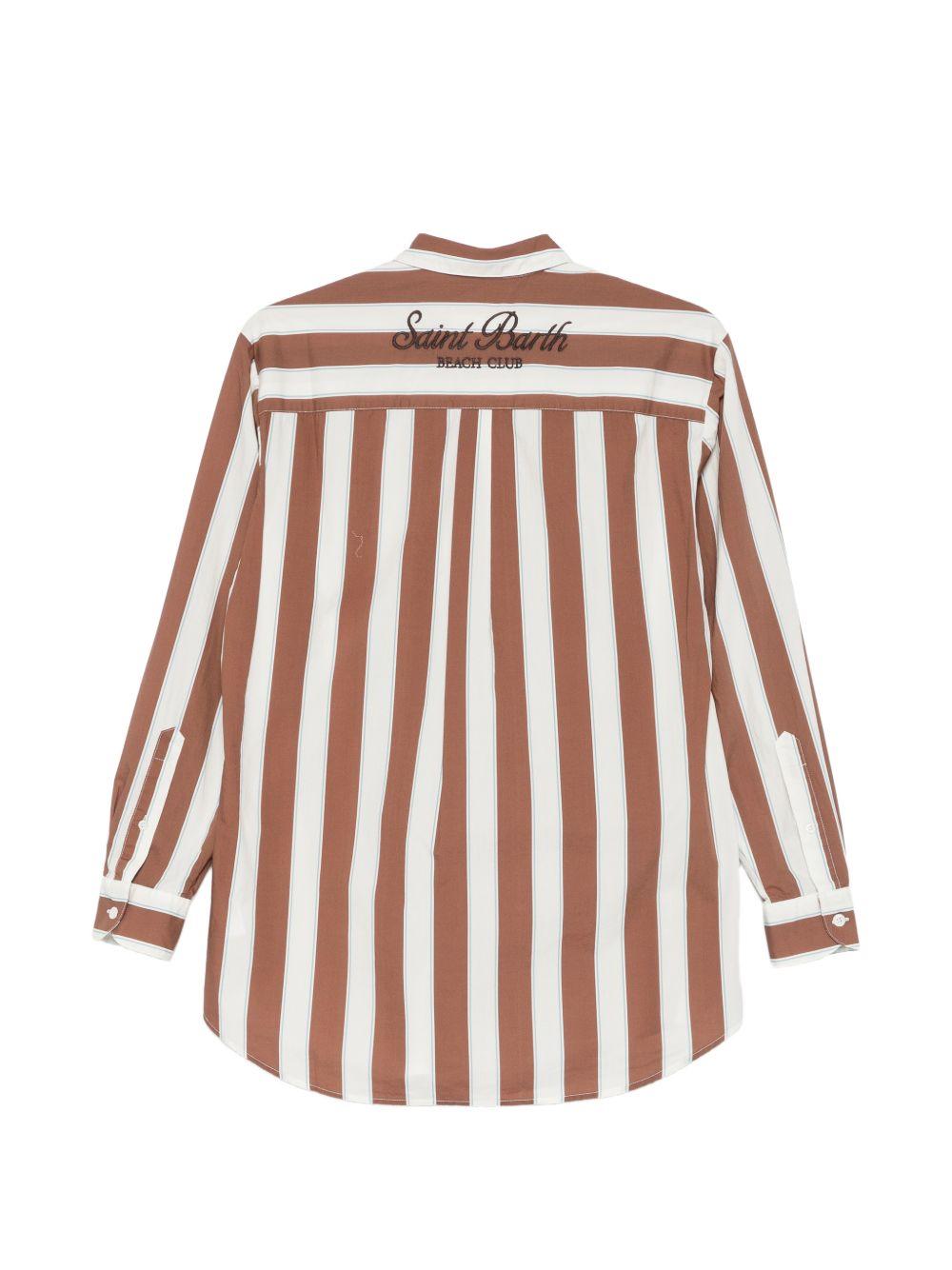 Camicia a righe con colletto classico BRIG001 01418L MC2 SAINT BARTH 