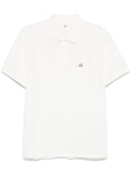 Polo bianco strech piquet mini logo petto