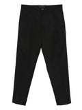 Pantaloni Neri Plissettati con Tasche
