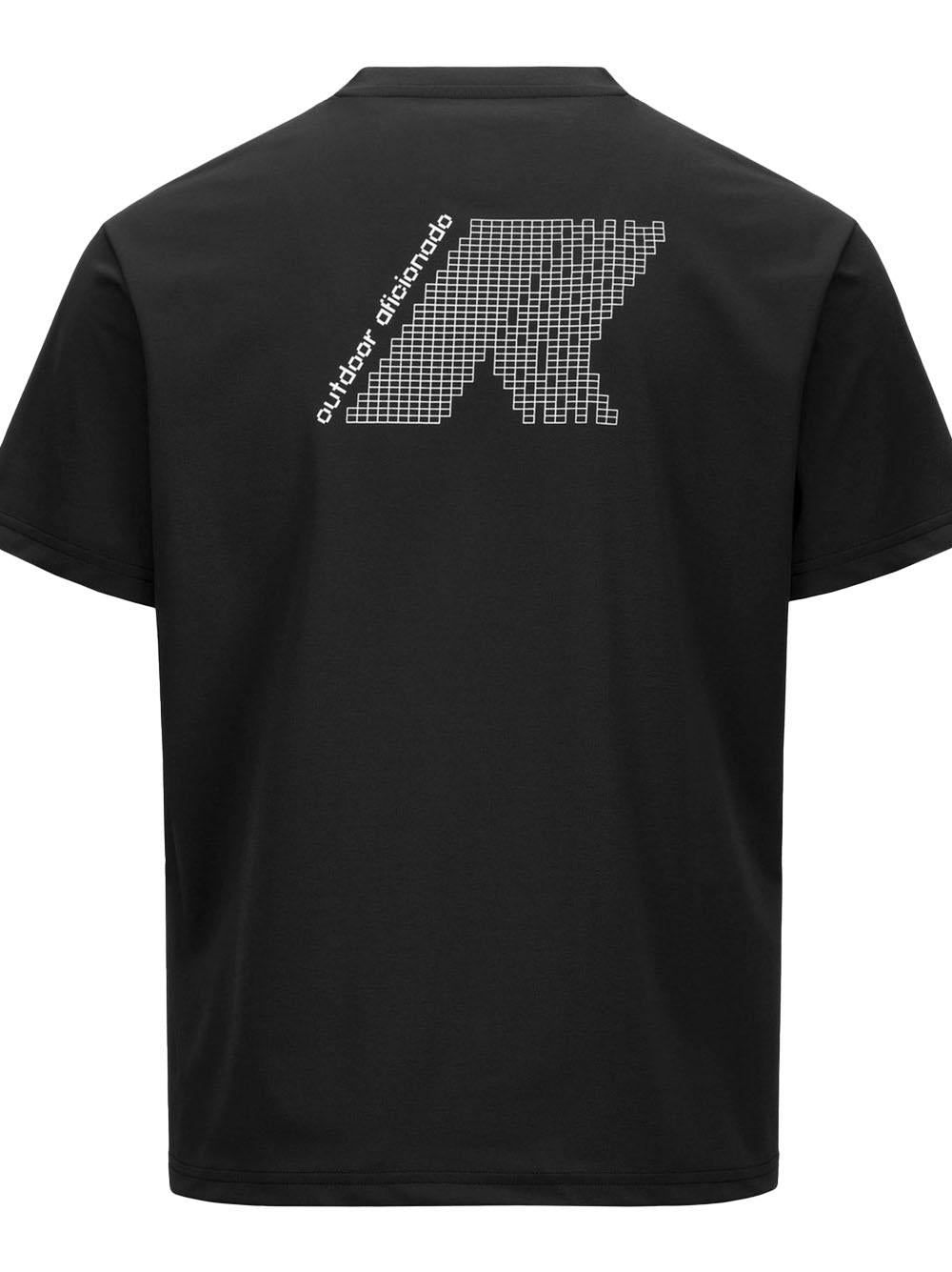 T-shirt graphite nera