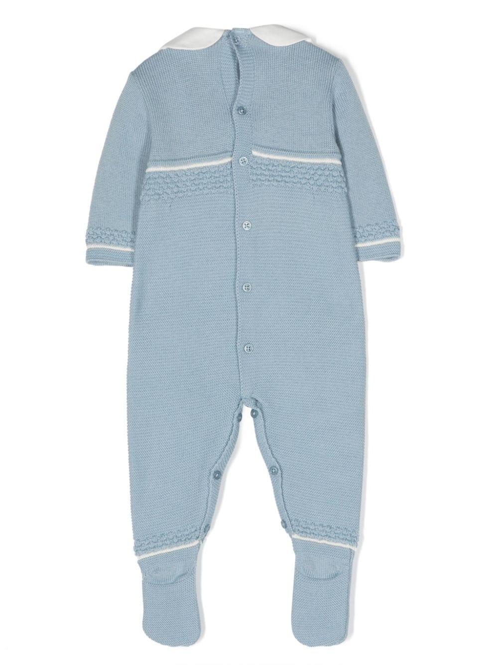 Tutina neonato azzurra lana 005110991 211H56 PAZ RODRIGUEZ KIDS 