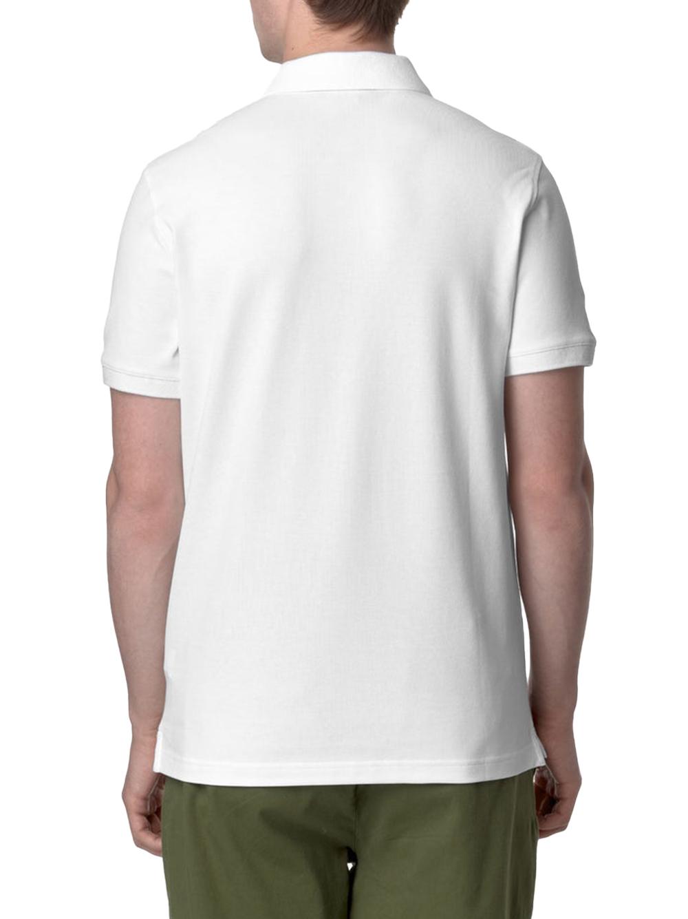 Polo Amedee pique bianca K5127BW 001 K-WAY 