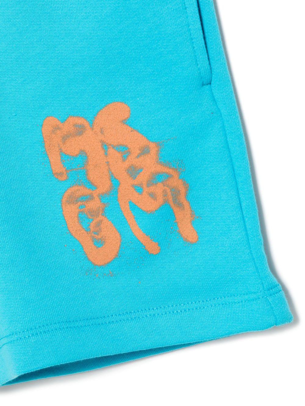 Bermuda turchese logo frontale
