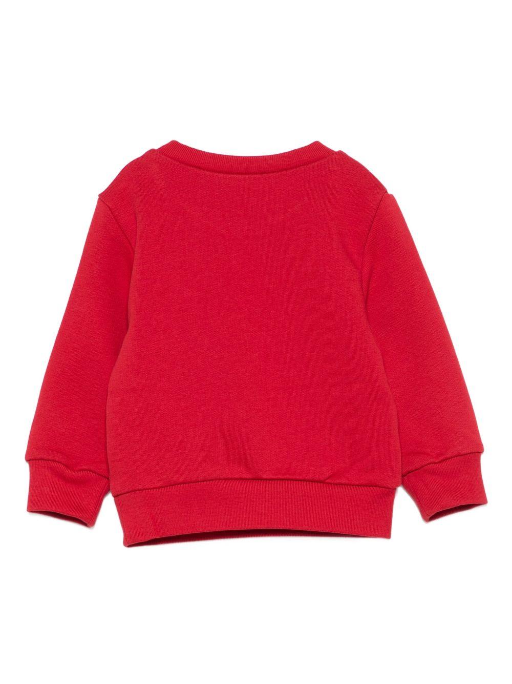 Felpa pepperoncino con grafica logo DQ3096D00ZF DQ423 DSQUARED KIDS 