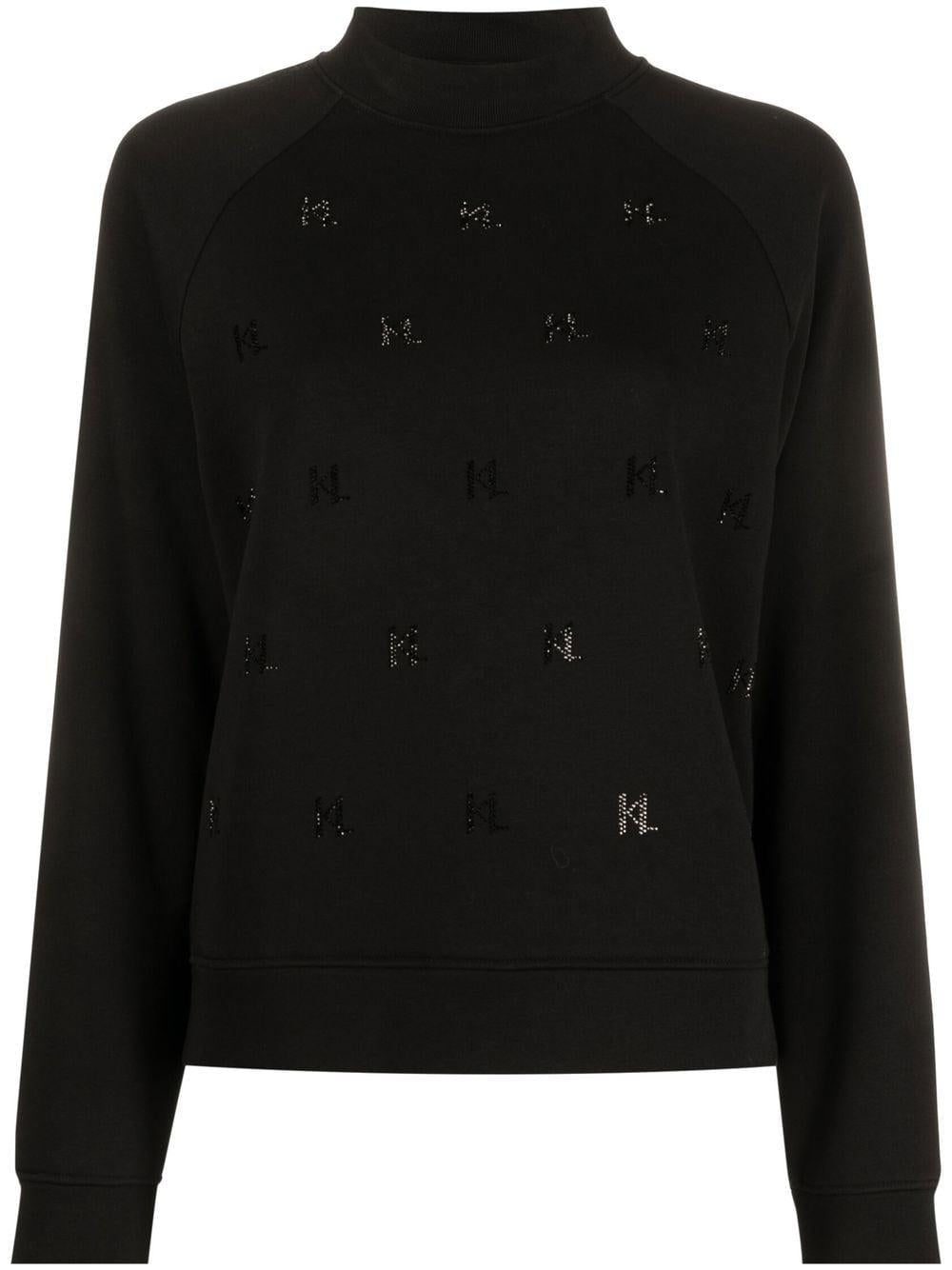Felpa Nera Slim 226W1800999 NERA KARL LAGERFELD 