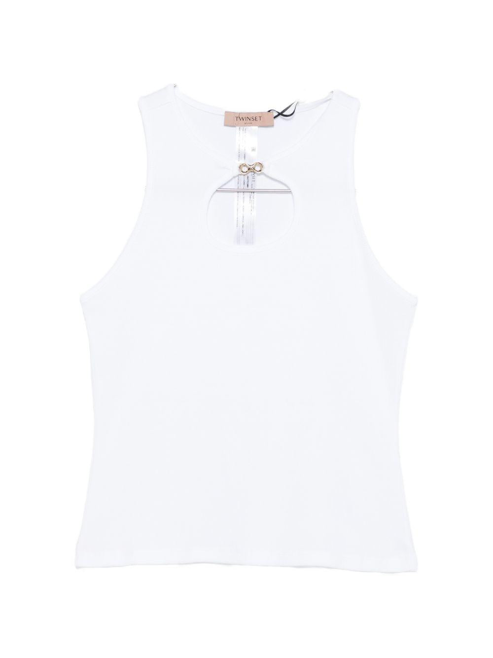 Top senza maniche con lacci 261TT2280 00001 TWINSET 