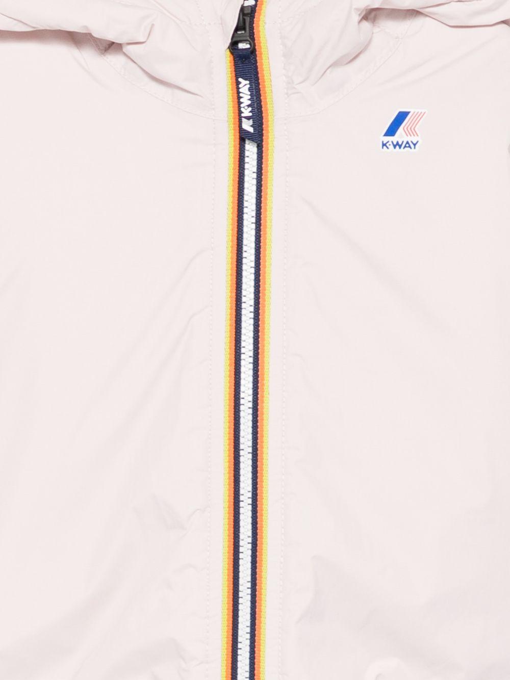 Giacca rosa E. Le Vrai 4.0 Claudine con cappuccio K7142RW W7G K-WAY KIDS 