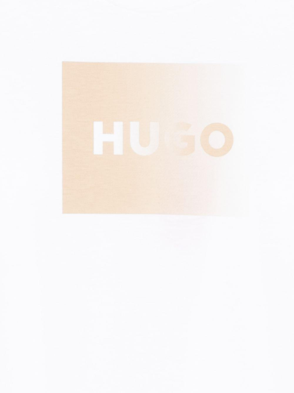 T-shirt con logo frontale G01019 10P HUGO KIDS 