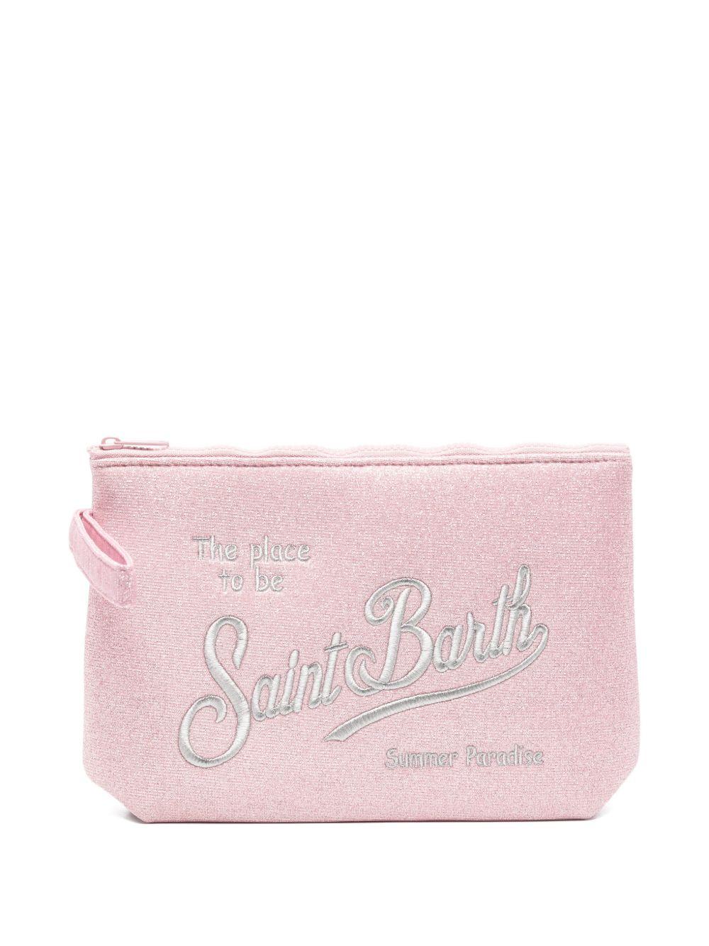 Pochette con zip e finish glitter ALI0018 03000L MC2 SAINT BARTH 