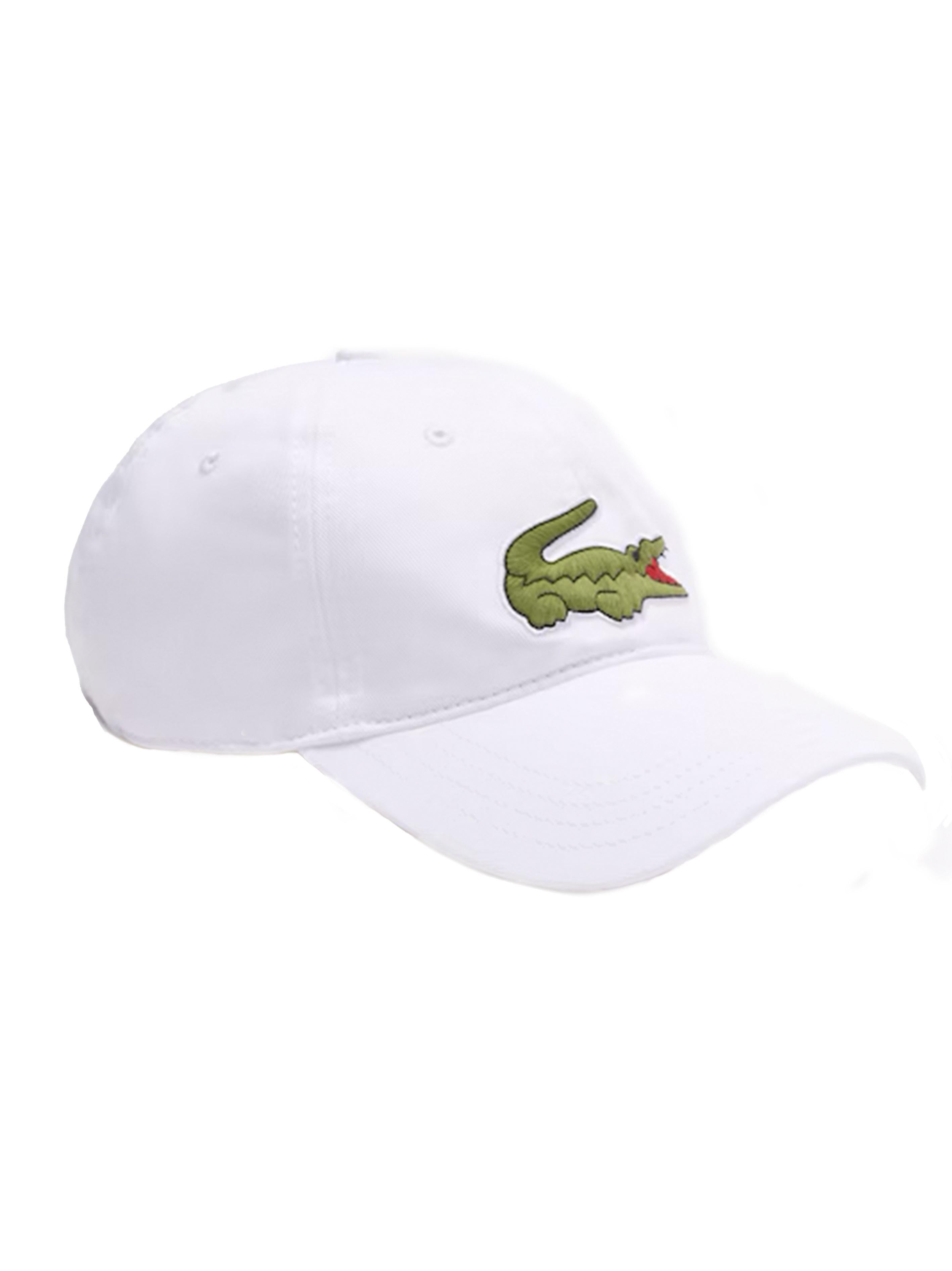 Cappello unisex bianco big logo RK9871 001 LACOSTE 