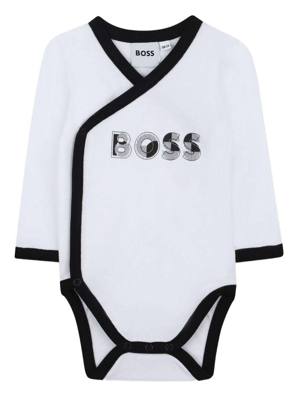 Tutina a Pois BOSS Kidswear con Cappelli Set 4 Pezzi J52492 10P BOSS KIDSWEAR 