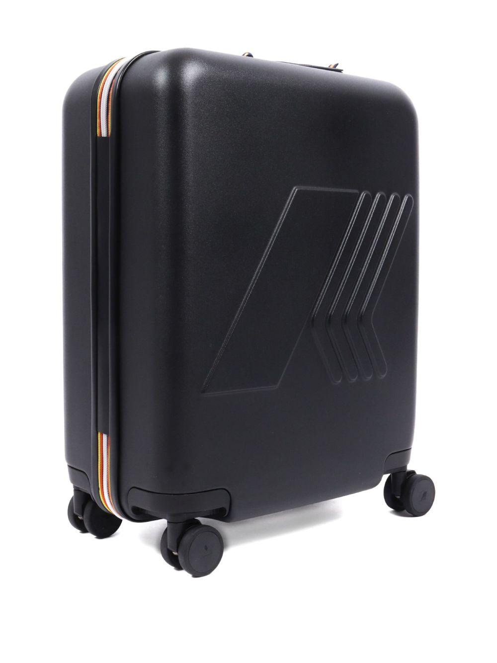 Valigia con Logo Goffrato e Quattro Ruote K81372W USY K-WAY 