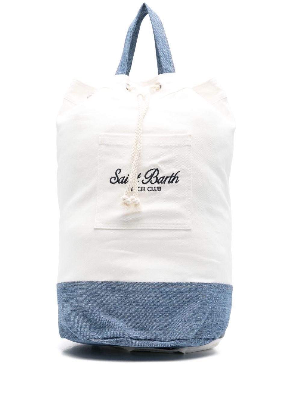 Zaino in tela con dettagli denim BEAP001 02708L MC2 SAINT BARTH 