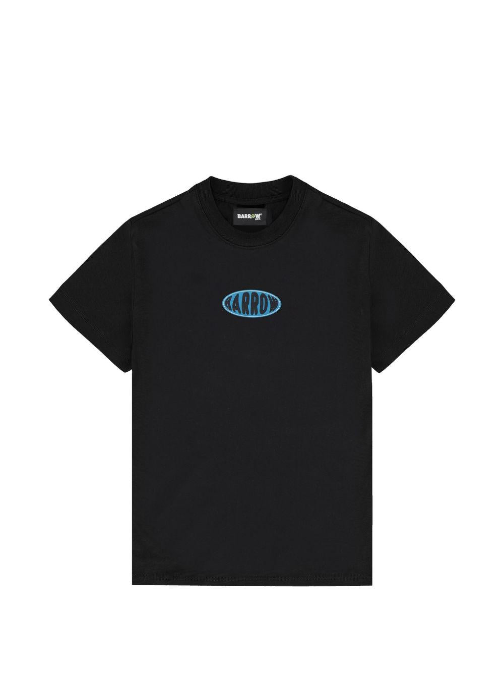 T-shirt in cotone con logo S6BKJUTH074 110 BARROW KIDS 
