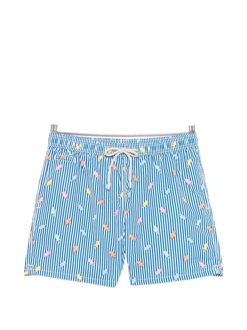 Boxer mare in poliestere riciclato con stampa LIG0003 02615L MC2 SAINT BARTH 