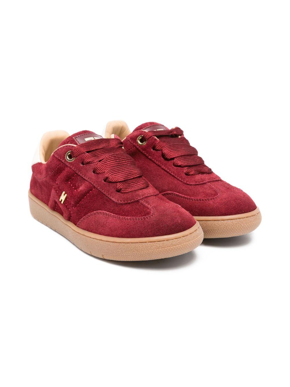 Sneakers in Pelle Scamosciata con Logo F4A9E03400071R 006 ELISABETTA FRANCHI KIDS 