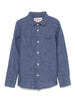 Agnes denim-effect shirt